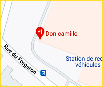 Lien  vers Google map plan d'accès Don camillo